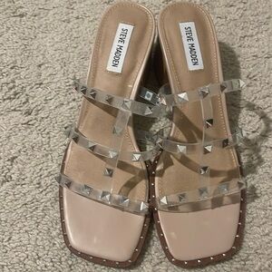 NWOT Steve Madden Block Studded Heels